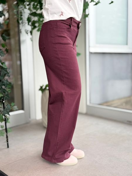 Hovedbilde CHIA SOLID JEANS - PLOMME