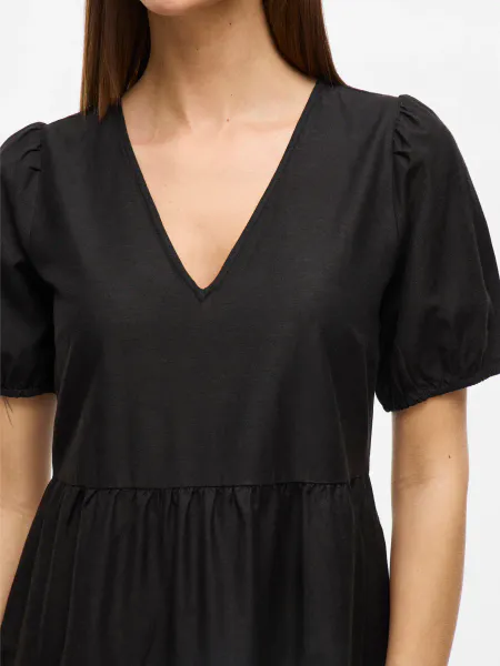 Hovedbilde PRISILLA KJOLE V/HALS - SORT