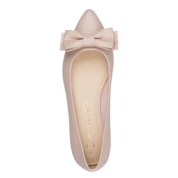 Hovedbilde PUMPS LAV HÆL M/BOW - ROSE