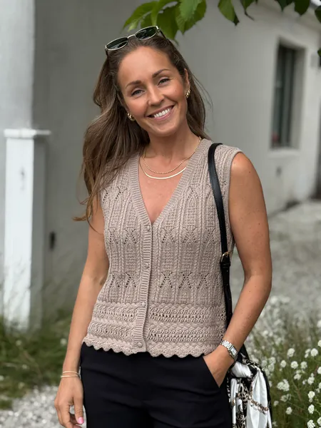 Hovedbilde FRAYA STRIKKET TOPP - TAUPE