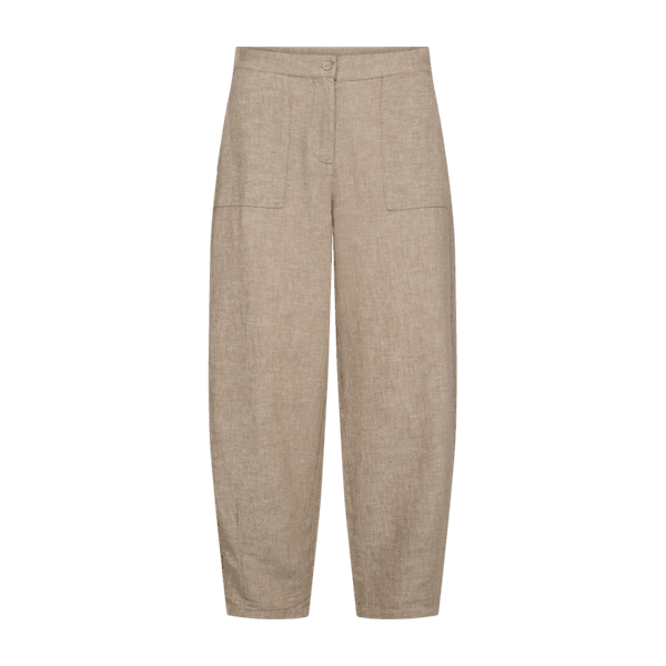 Hovedbilde LAVA LIN/VISCOSE BUKSE BALLON - SAND MELERT