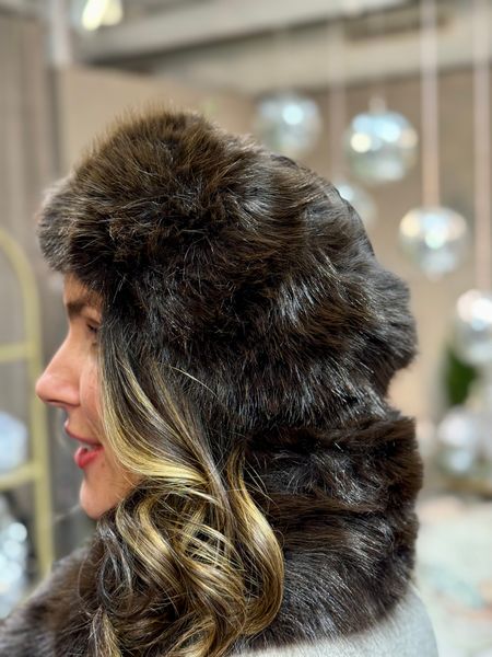 Hovedbilde FAKE FUR PANNEBÅND - BRUN 