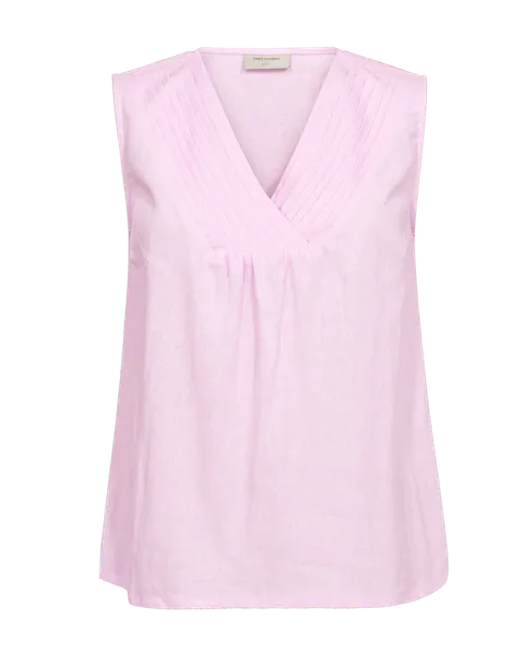Hovedbilde LAVA LIN/VISCOSE TOPP V-HALS - ROSA