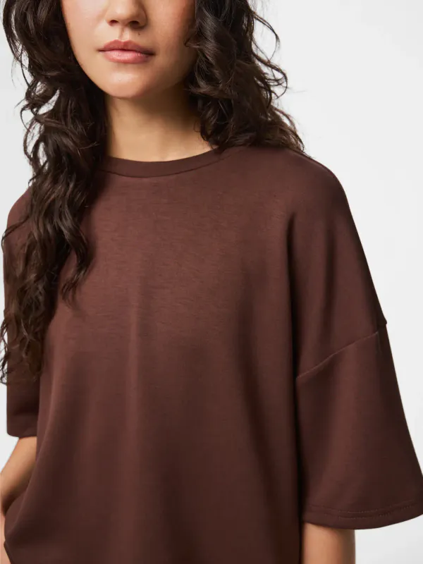 POLLY SWEAT GENSER 2/4 ERM - BRUN