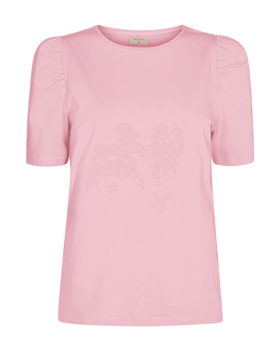 FENJA T-SHIRT M/PUFFERM - ROSA