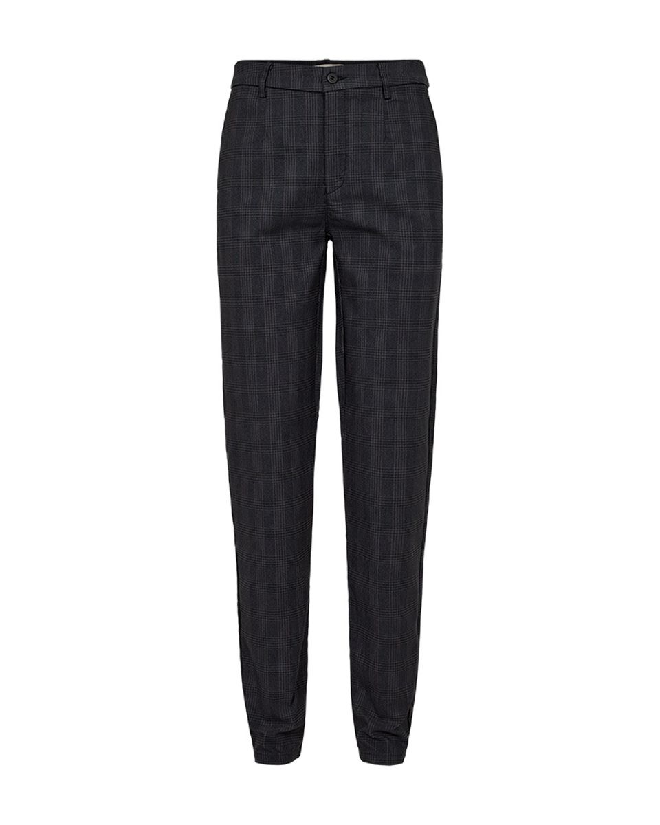 MAYA CHINOS CHECKED  - GRÅ/TAUPE