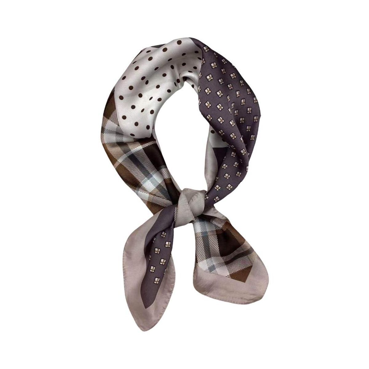 SKJERF SILKELOOK CHECK / DOTS - MOREL