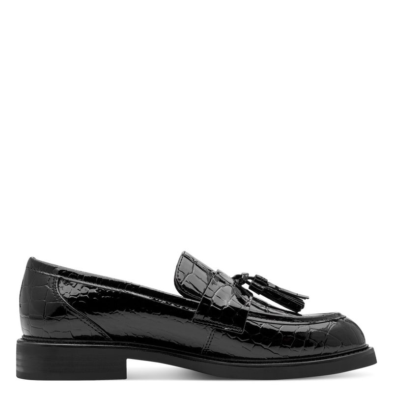 LOAFER - SORT CROCO PATENT