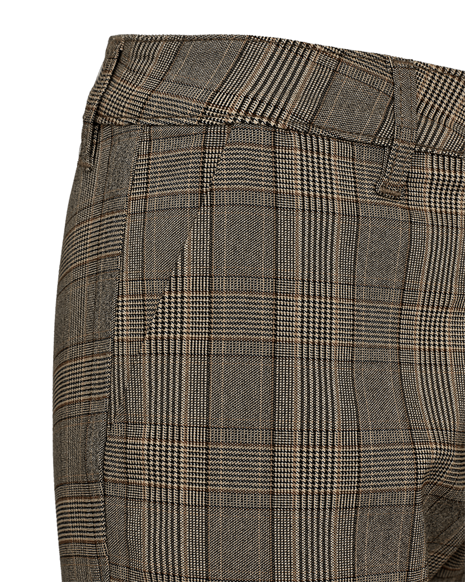 REX CHINOS CHECK M/STRECH - MULDVARP / SORT