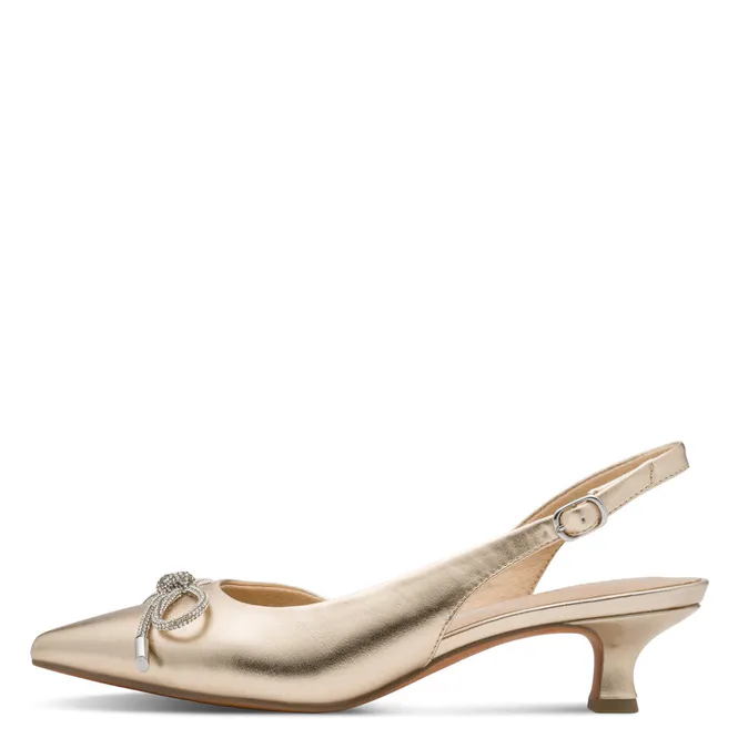 Hovedbilde PUMPS M/SLINGBACK & SLØYFE - GULL