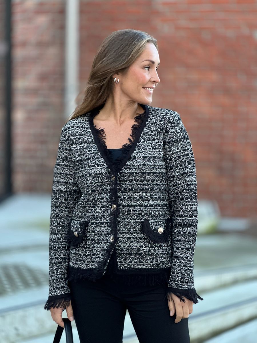 SOLERA KNIT JAKKE - SORT