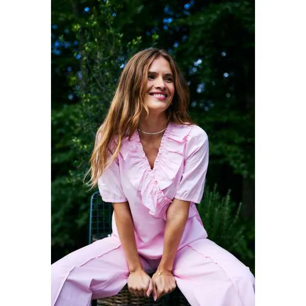 Hovedbilde MALAY BLUSE M/RYSJ - ROSA