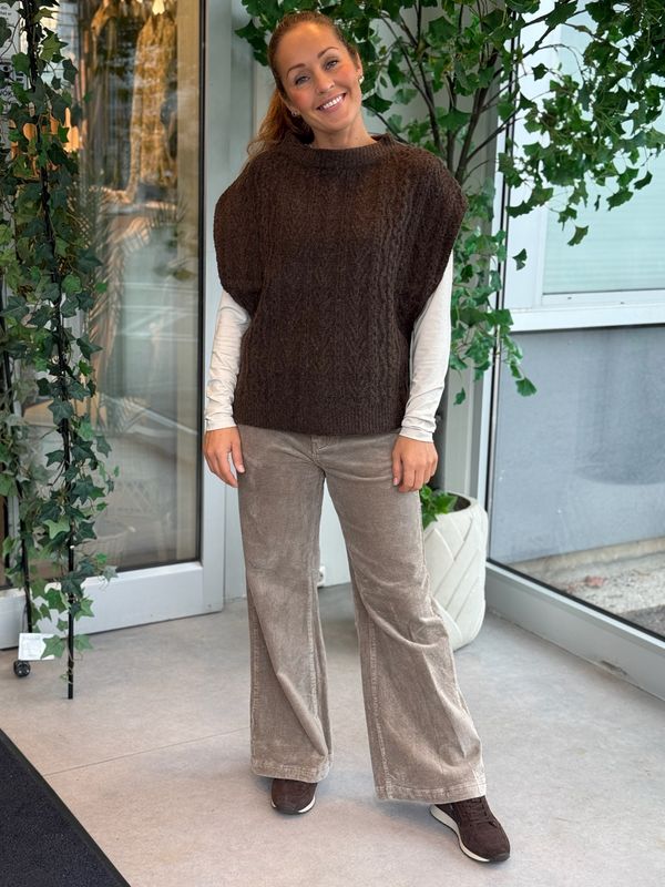 NOSIE VEST - BRUN MELERT
