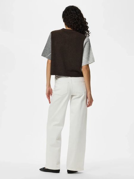 Hovedbilde SALLY KNIT CARDIGAN 2/4 - BRUN CHECK