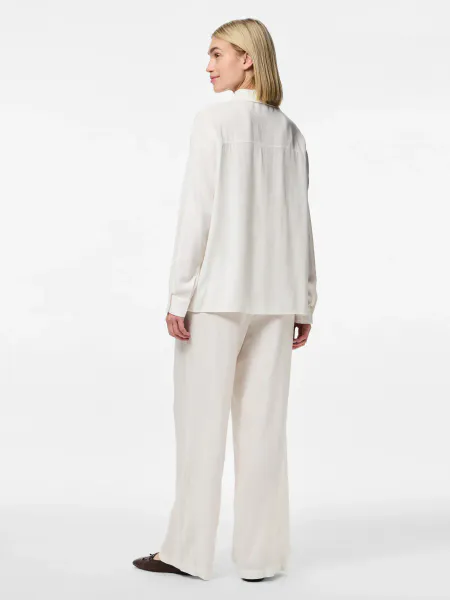 Hovedbilde PIA LIN/VISCOSE BUKSE - HVIT