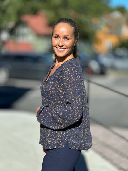 Hovedbilde ADNEY BLUSE - NAVY/BRONZE