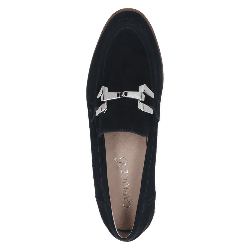 MOKASIN I SKINN - NAVY