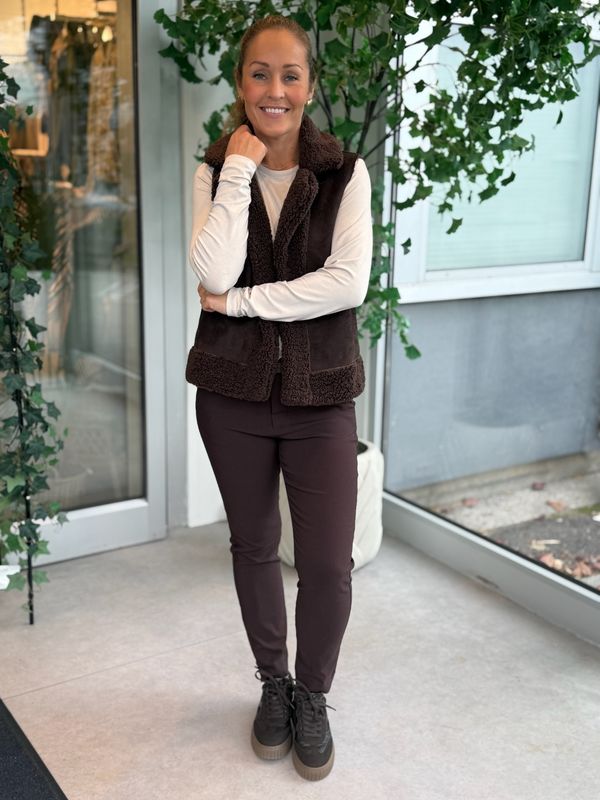 LAMBY VEST - BRUN