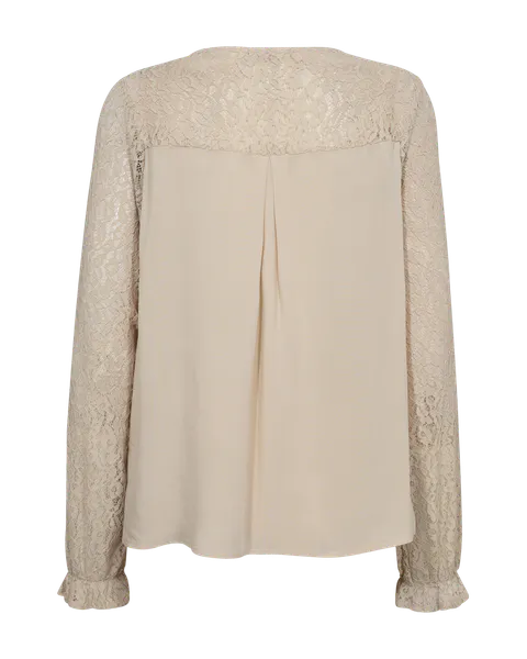 Hovedbilde VIALIPA BLUSE M/EMBRO - MOONBEAM