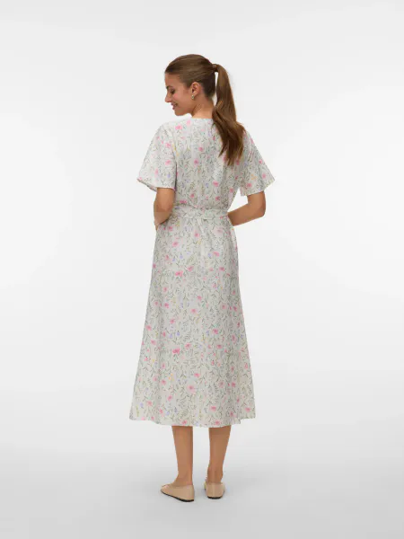 Hovedbilde JULIETTE KJOLE FLOWER - OFFWHITE 