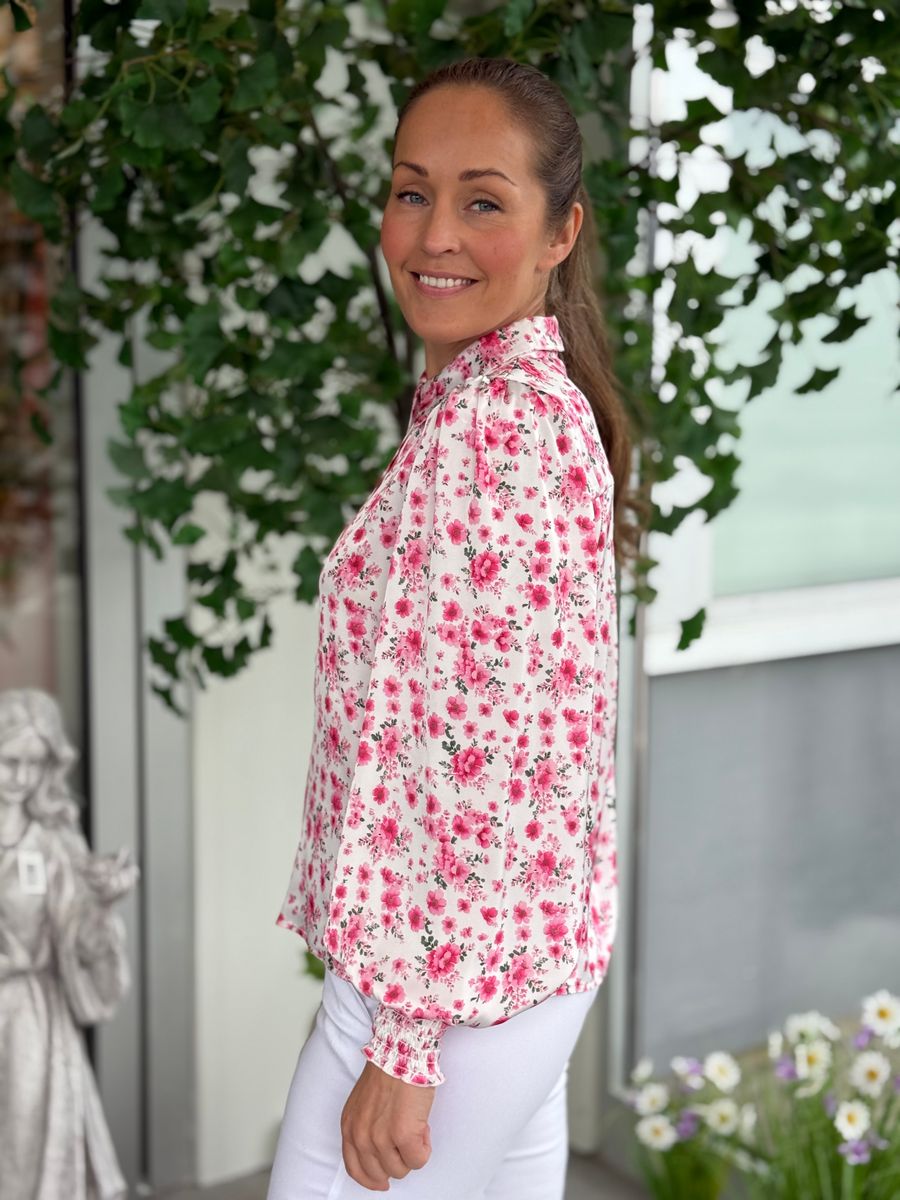 KENZIE BLUSE FLOWERS - ROSA