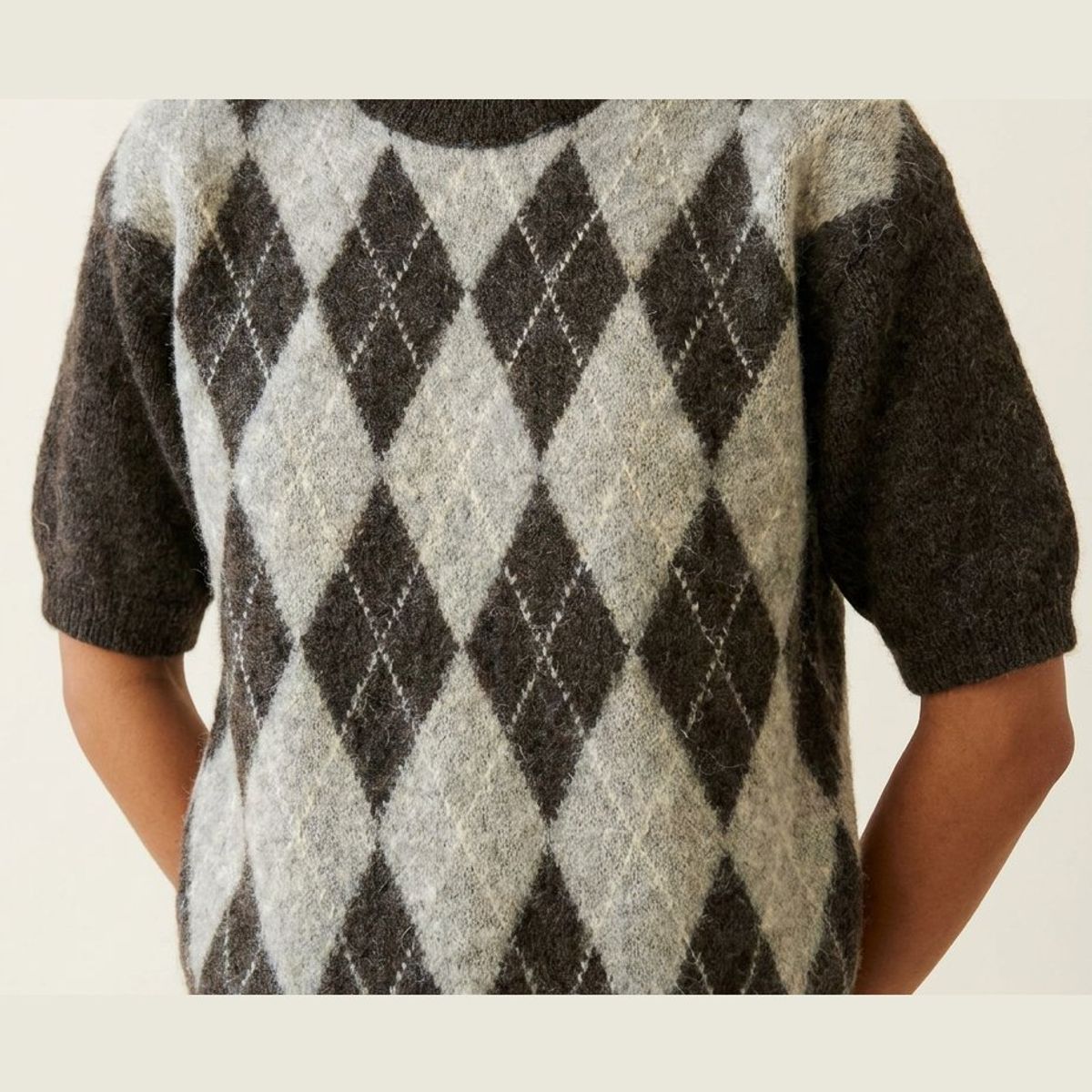 HARLEKIN GENSER M/ 2/4 ERM - BRUN/SAND