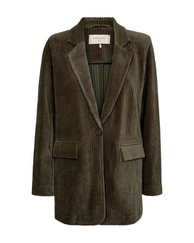 NACORY BLAZER VELVET - OLIVEN
