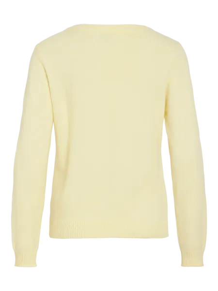 Hovedbilde VIRIL GENSER O-NECK - LYS GUL