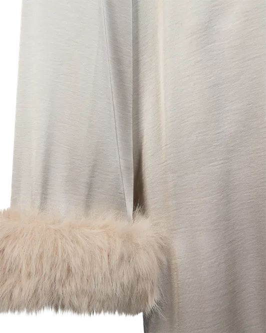 Hovedbilde DOVE KJOLE M/FAKE FUR  - MOONBEAM