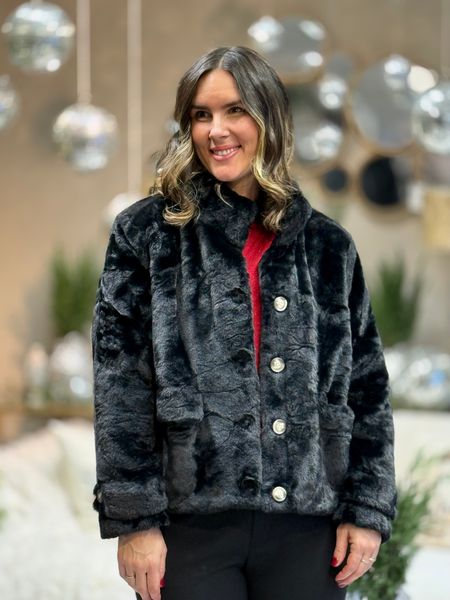 Hovedbilde SONJAEVA FAKE FUR JAKKE - SORT