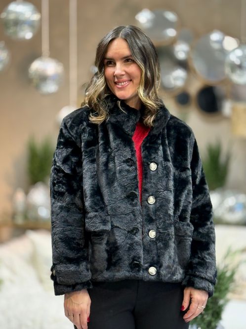 Hovedbilde SONJAEVA FAKE FUR JAKKE - SORT