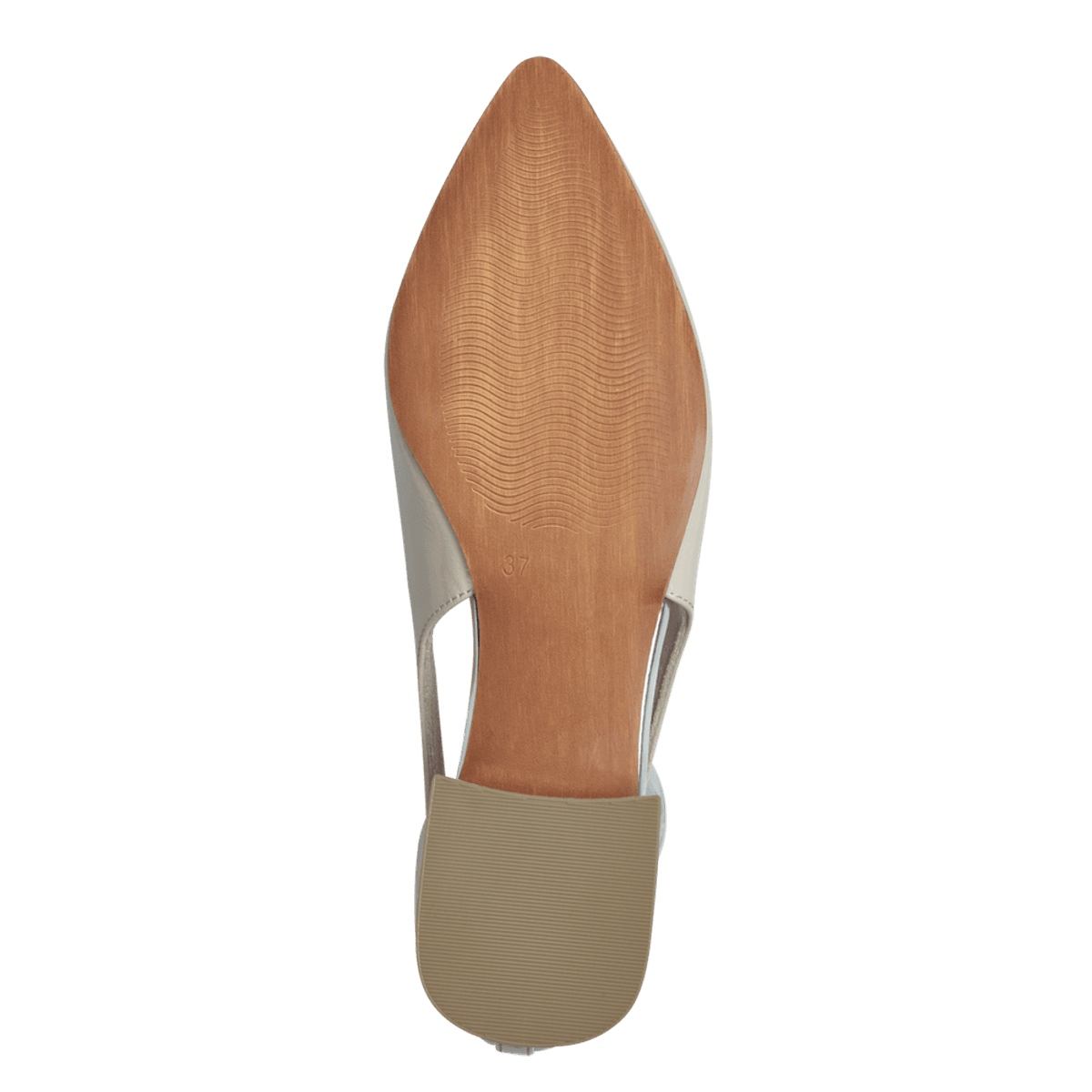 PUMPS LAV M/SPENNE GLOSSY - SAND