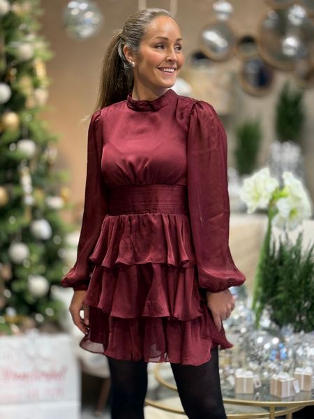 Hovedbilde LAUREN VOLANG KJOLE - PLOMME