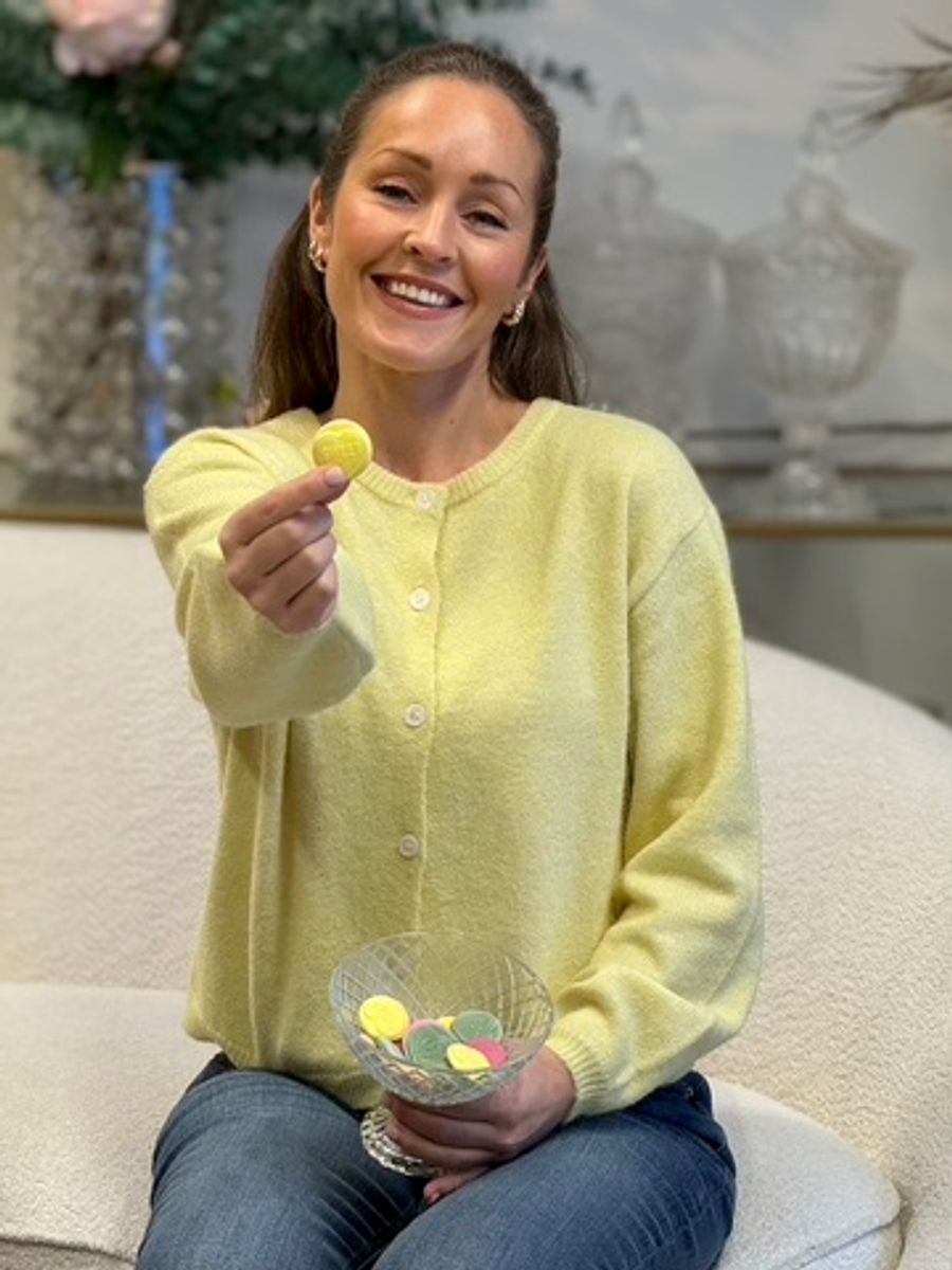 HOPE CARDIGAN - LYS GUL MELERT