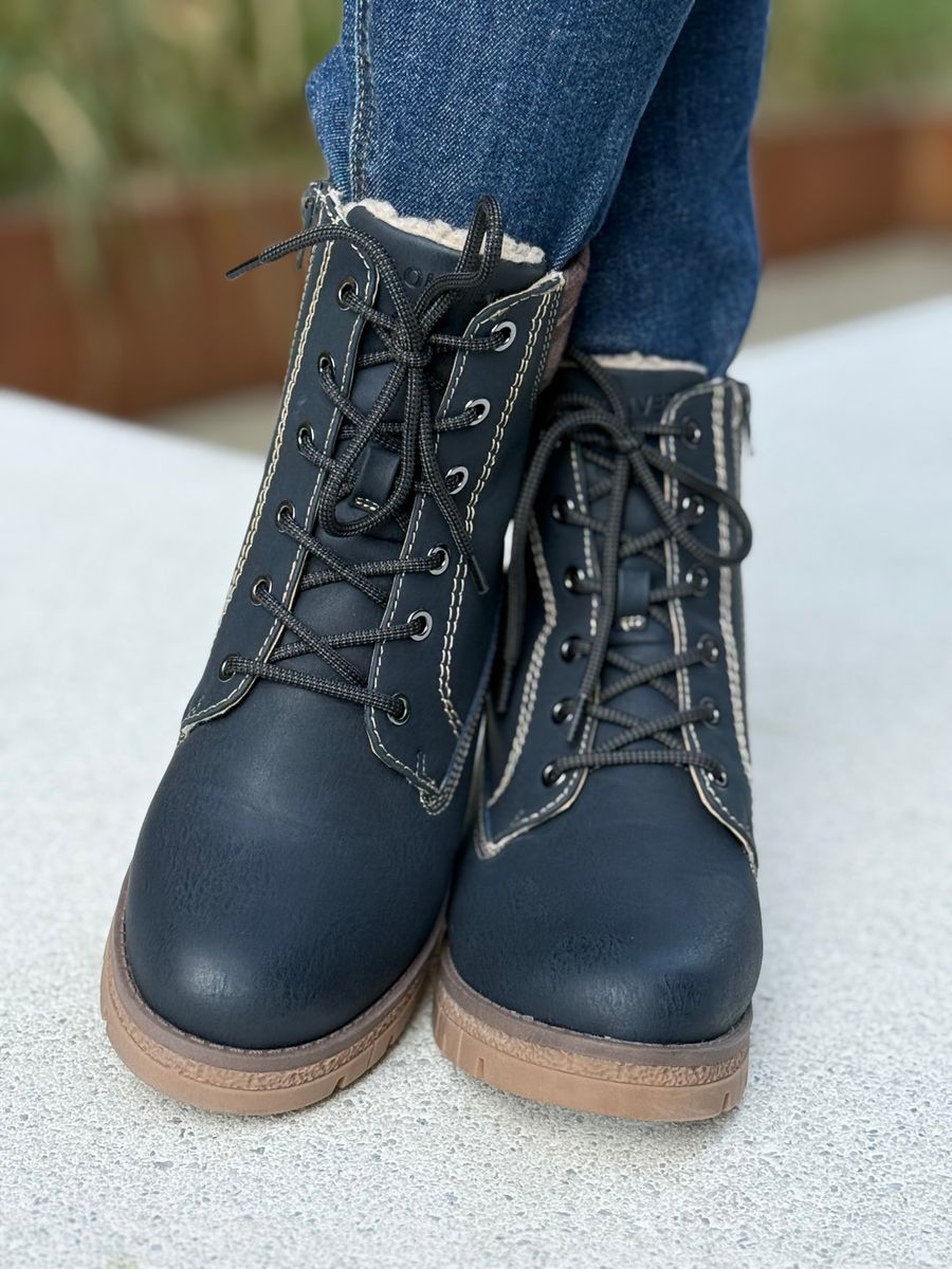 BOOTS M/KNYTING - NAVY