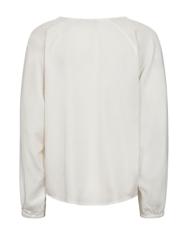 SAZY BLUSE M/EMBRO - OFFWHITE