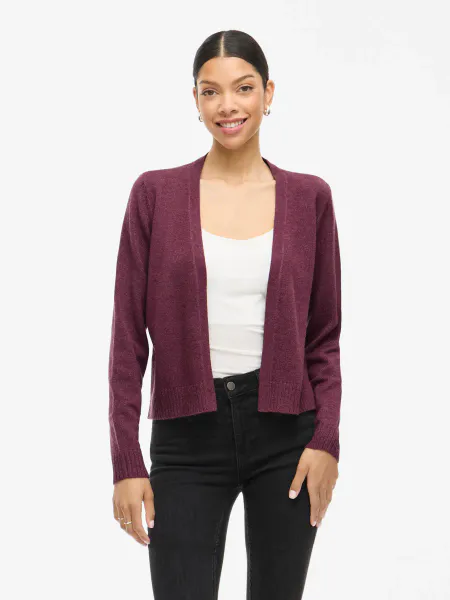 Hovedbilde VIRIL SHORT CARDIGAN - PLOMME