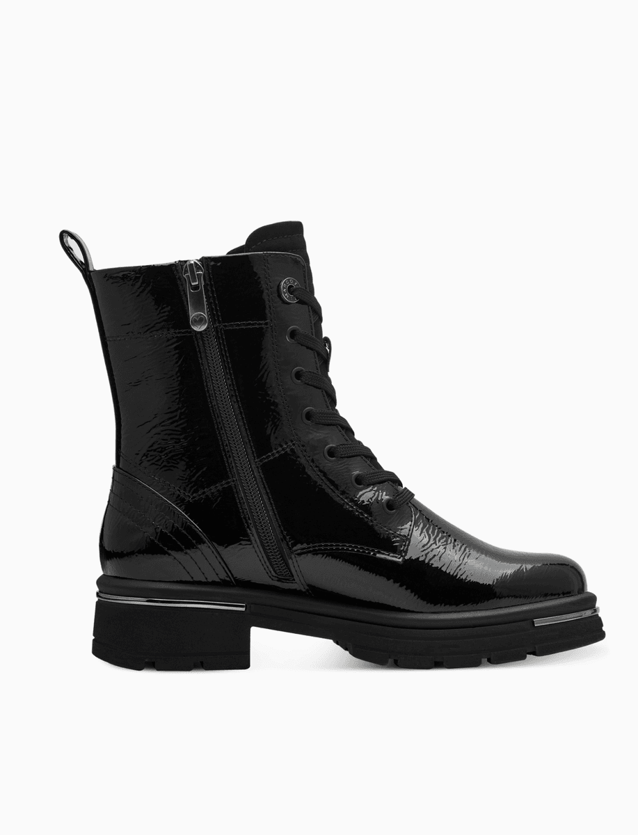 BOOTS M/KNYTING - SORT GLOSS