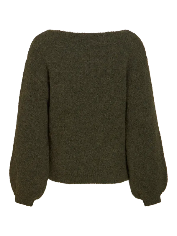 MARLEY KNIT PULLOVER - OLIVEN