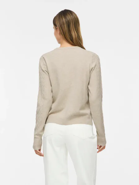 Hovedbilde KERRY CABEL KNIT CARDIGAN - SAND