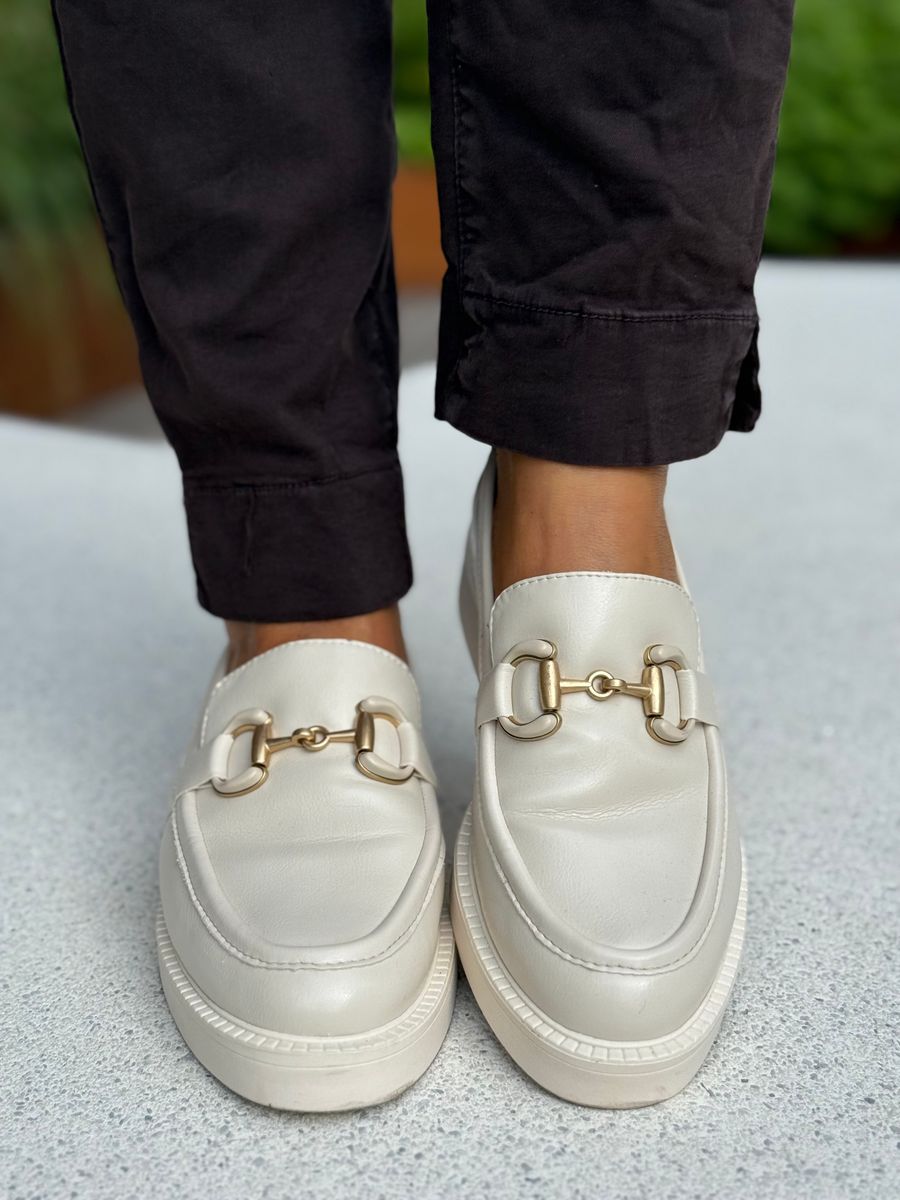 LOAFERS M/LENKE  - CREAM/GULL
