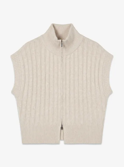 Hovedbilde BANG ZIP VEST - CREAM