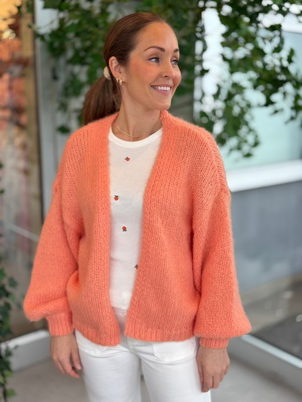 NAJA TANK TOPP - OFFWHITE M/PEACH