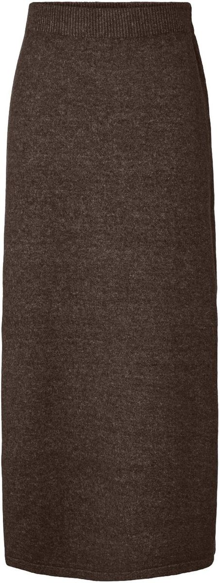 SALLY KNIT SKJØRT - BRUN