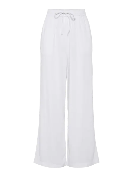 Hovedbilde PIA LIN/VISCOSE BUKSE - HVIT