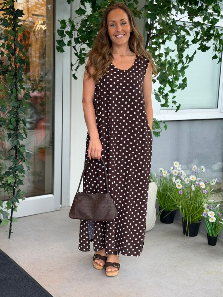 LAVISCO KJOLE DOTS - BRUN