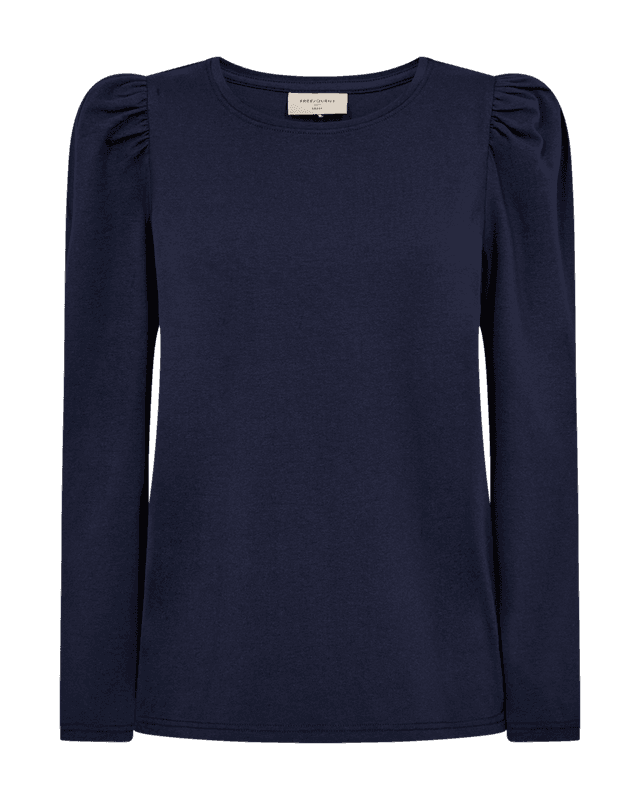 FENJA TOPP M/ PUFF & LANG ERM - NAVY