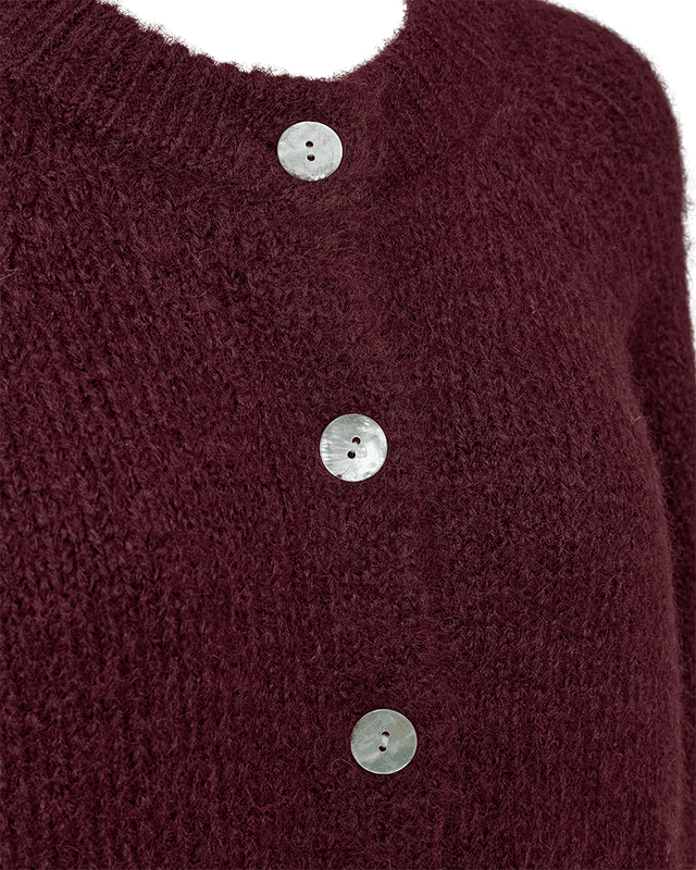 LULU CARDIGAN - PLOMME