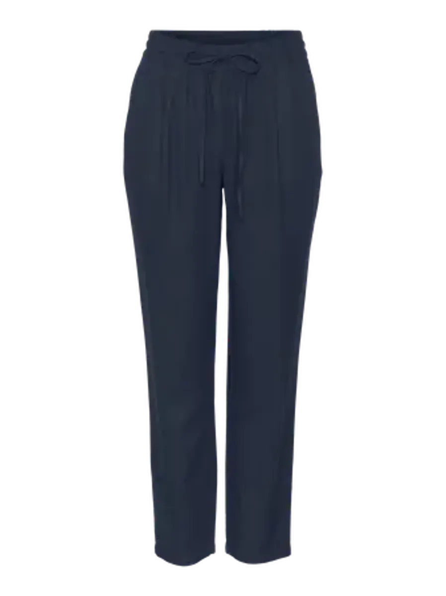 JESMILO LIN/VISCOSE BUKSE - NAVY
