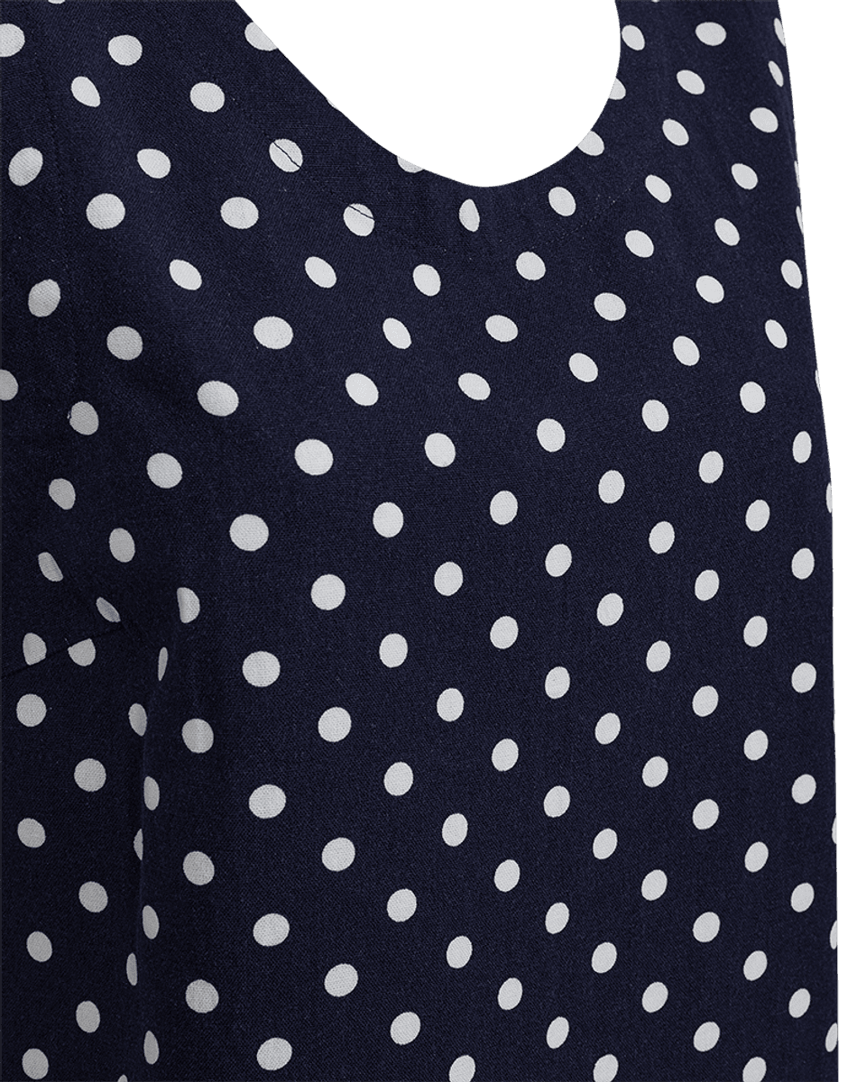 LAVISCO TOPP M/DOTS - NAVY/HVIT